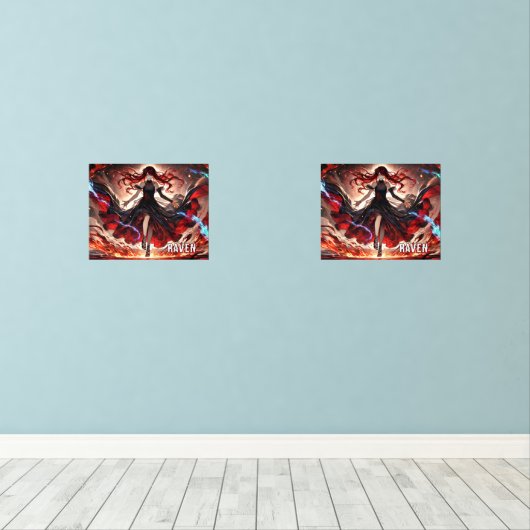 Anime Command the Flames, Omarm het aangepaste Sto Muurkunst Sets (Houten vloer)