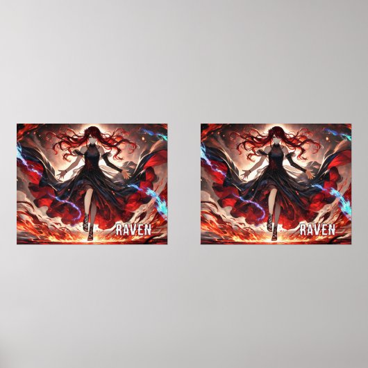 Anime Command the Flames, Omarm het aangepaste Sto Muurkunst Sets (Voorkant)