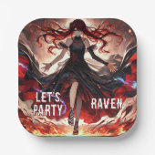 Anime Command the Flames, Omarm het aangepaste Sto Papieren Bordje (Voorkant)