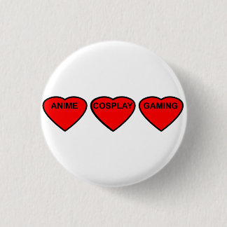 Anime, Cosplay, Gaming Hearts Badge Ronde Button 3,2 Cm
