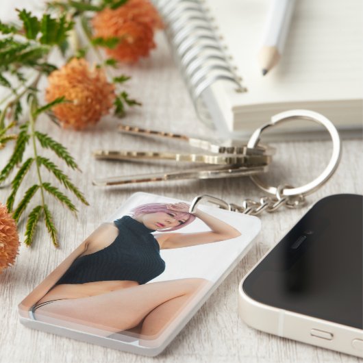 Anime Cosplay Photo Sleutelhanger (Voorkant Rechts)