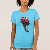 Anime Couple Flirting T-shirt (Voorkant)