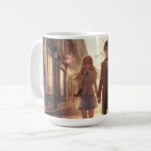  Anime Couple Valentine's Day Mug Koffiemok (Voorkant links)