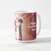 Anime Couple Valentine's Day Mug Koffiemok (Voorkant rechts)
