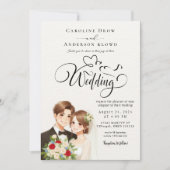 Anime Couple Wedding Kaart (Voorkant)