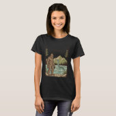 Anime Cryptid Bruh. Retro Sasquatch & Nessie, Otak T-shirt (Voorkant volledig)
