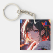 anime cute girl design sleutelhanger (voorkant)