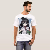 Anime Cute Girl Tshirt (Voorkant volledig)
