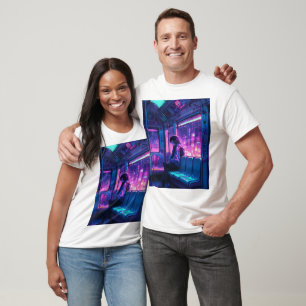 Anime Cyber Punk Thema Grafische T-shirt