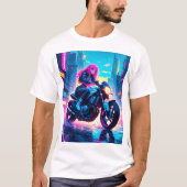 Anime Cyber Punk Themed Graphic Shirt (Voorkant)