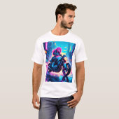 Anime Cyber Punk Themed Graphic Shirt (Voorkant volledig)