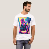 Anime Cyber Punk Themed Graphic Shirt (Voorkant volledig)