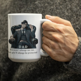 Anime Dad gezegde dat hij altijd je rug heeft Koffiemok