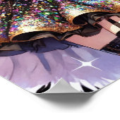 Anime dansend meisje poster (Hoek)