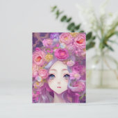 Anime Dappled Sun Fantasy Graphic Briefkaart (Staand voorkant)