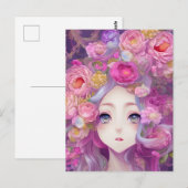 Anime Dappled Sun Fantasy Graphic Briefkaart (Voorkant / Achterkant)