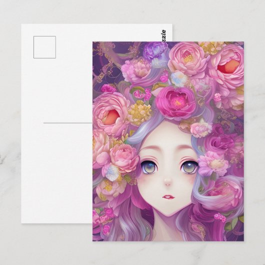 Anime Dappled Sun Fantasy Graphic Briefkaart (Voorkant / Achterkant)