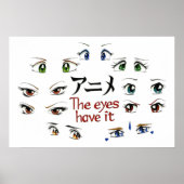 Anime: De ogen hebben het Poster (Voorkant)