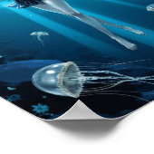 Anime Deep Ocean Glow Wall Art Poster (Hoek)