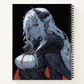 Anime Demon Girl Notitieboek (Achterkant)