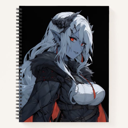 Anime Demon Girl Notitieboek (Voorkant)