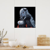 Anime Demon Girl Poster (Keuken)