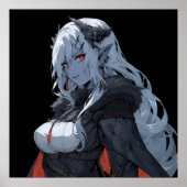 Anime Demon Girl Poster (Voorkant)