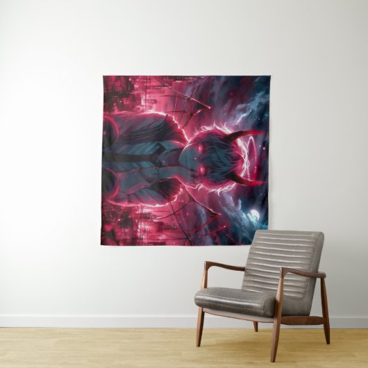 Anime-demon Wandkleed (In Situ (horizontaal))