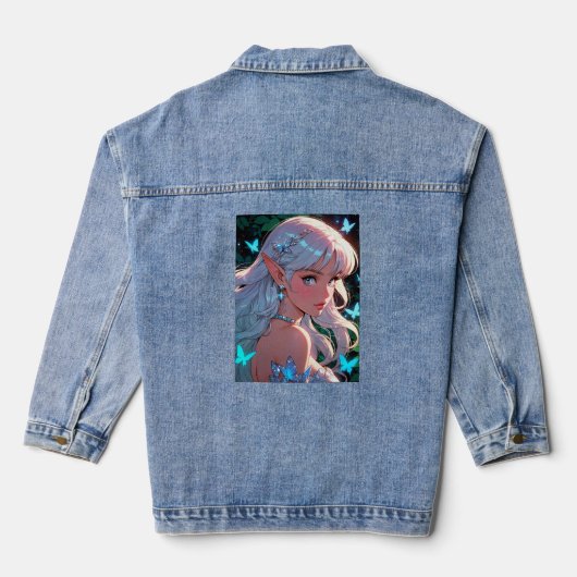 Anime Denim Jacket (Achterkant)