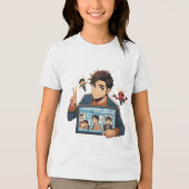 aNIME-DESIGN Tri-Blend Shirt (Voorkant)