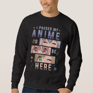 Anime die naar Girl Japans Anime Lover kijkt Trui