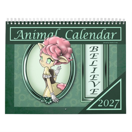 Anime Dier 2027 Affirmaties Kalender (Hoes)