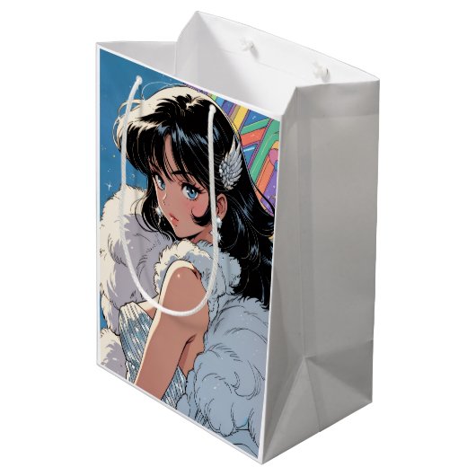 Anime diva medium cadeauzakje (Achterkant Gekanteld)