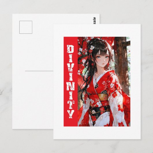 Anime Divinity Design Briefkaart (Voorkant / Achterkant)