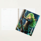 Anime Donker Elf Meisje Planner (Display)