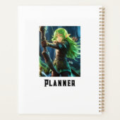 Anime Donker Elf Meisje Planner (Achterkant)