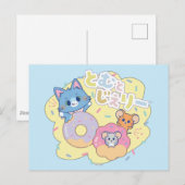 Anime Donut Delights beroemd gemaakt door Tom, Jer Briefkaart (Voorkant / Achterkant)