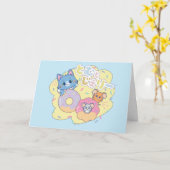 Anime Donut Delights beroemd gemaakt door Tom, Jer Kaart (Gele Bloem)