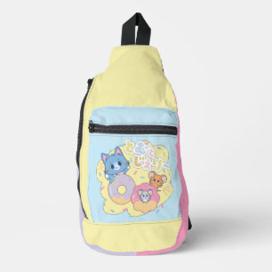 Anime Donut Delights beroemd gemaakt door Tom, Jer Sling Bag