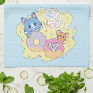Anime Donut Delights beroemd gemaakt door Tom, Jer Theedoek