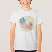 Anime Donut Delights beroemd gemaakt door Tom, Jer Tri-Blend Shirt (Voorkant)