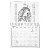 Anime Doodle Zodiac Coloring Calendar Kalender (Jan 2027)