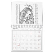 Anime Doodle Zodiac Coloring Calendar Kalender (Jan 2026)