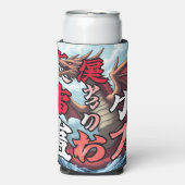 Anime Draak Tokio Seltzer Blikjeskoeler (Seltzer Voorkant)