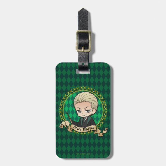 Anime Draco Malfoy Bagagelabel (Voorkant verticaal)