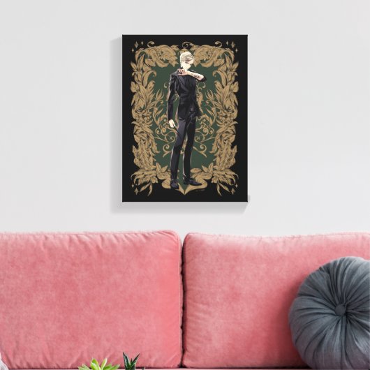Anime Draco Malfoy Lijst Canvas Afdruk (Insitu (Woonkamer))