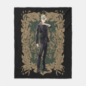 Anime Draco Malfoy  Lijst Fleece Deken (Voorkant)