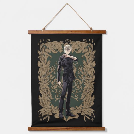 Anime Draco Malfoy  Lijst Hangend Wandkleed (Voorkant)