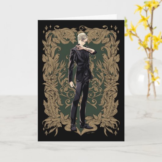 Anime Draco Malfoy  Lijst Kaart (Gele Bloem)