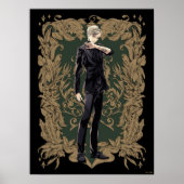 Anime Draco Malfoy  Lijst Poster (Voorkant)
